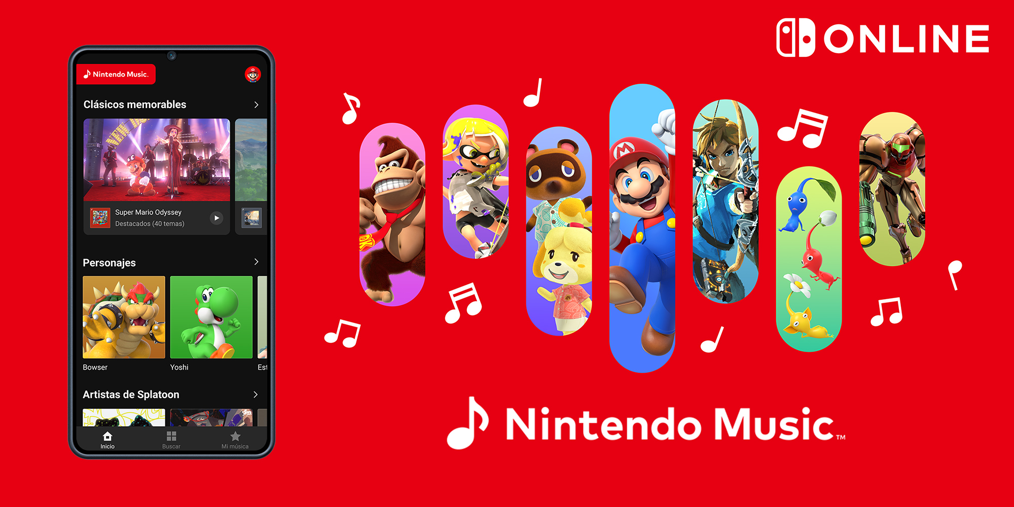 Nintendo Lanza su Propia Aplicación de Música